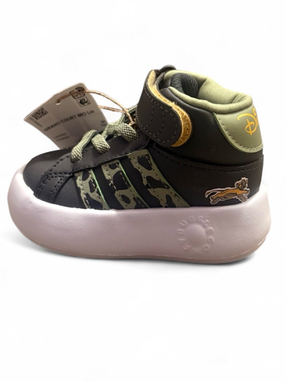 Disney Kids Olive and Black Camo High-Top Sneakers